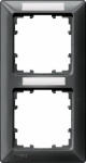 DELTA line, carbon metallic frame 2-fold, 151x 80 mm vertical, with Labeling field DELTA switches and socket outlets &ndash; design and quality to perfection from Siemens. Due to its eternally stylish shapes and a multitude of colors, our comprehensive ran ...