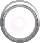 Head for illuminated push button, Harmony XB4, metal, flush, clear, 22mm, spring return, plain lens ZB4BW37 | 3389110123227