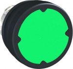 Head for illuminated push button, Harmony XB4, metal, green flush, 22mm, spring return, unmarked ZB4BC380 | 3606480444326