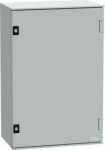 Wall mounted polyester enclosure, Thalassa PLM, plain door, with metallic plate, 647x436x250mm, IP66 NSYPLM64PG | 3606480776656