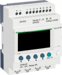Compact smart relay, Zelio Logic, 12 I/O, 24 V DC, clock, display SR2B121BD | 3389110547542