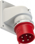 CEE-flanged plug, phase inverter 5x16A (3P+N+PE) 6h IP44 red, angled 77815-6 | 9003399608766
