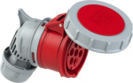 CEE connector angled 7x32A (6P+PE) 7h IP66/IP67 with cap red 82272-6V | 9003399331589