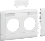 Frontplate 2-gang socket outlet for BRH 100 with LF stackable hfr pure white GB100219010 | 4012740842495