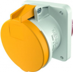 63A3P 4H110V panel mounted receptacle  TA IP 44  with frame terminal and X-Contact  flange dimension 107 x 100 mm  fixing dimension  85 x  77 mm 1260A | 4015394008934