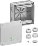 Harukarp ja &uuml;henduskarp Abox 160, IP65/68, hall, klemmiga Spelsberg 81642001 | 4013902660360
