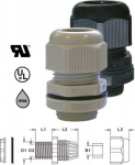 Cable glands IP68 black PG 7 250100 | 4011923497217