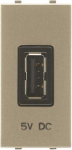 N2185 CV USB Charger, champagne, 1 module Zenit 2CLA218500N1901 | 8427238107301