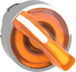 Orange illuminated selector switch head &Oslash;22 2-position stay put. range of product: Harmony XB4 - product compatibility: integral LED - device short name: ZB4 - mounting diameter: 22 mm - operator position information: 2 positions 90&deg;. ZB4BK1253 | 338 ...