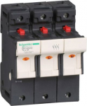 Fuse carrier 3P 50A, fuse size 14x51 mm, TeSys DF DF143VC | 3389119407465