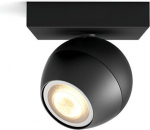 Hue BUCKRAM single spot, black 1x5.5W White Ambiance + Dimmer 929003048701 | 8719514339248
