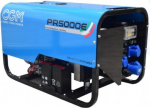GX270 230V 5kVA 4.5kW (PRP); 5.5kVA  4.95kW (STBY); 15lt E-versija Professional gasoline generator PR5000E
