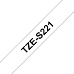 Brother | TZe-S221 Strong Adhesive Laminated Tape | Black on White | TZe | 8 m | 9 cm TZES221 | 4977766693325
