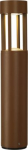 SLOTS 45 bollard, rust, 6.3W COB LED, 3000K, IP44 231817 | 4024163150866