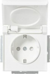 Socket outlet with cover, white 20EUCK-884, Impressivo 2TKA00002538 | 6438199009155