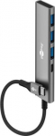 Goobay Slim 4-Port USB Hub, USB-C to USB-C/USB-A, 5 Gbit/s | 76562 76562 | 4040849765629