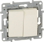 DOUBLE TWO-WAY SW.10AX IVORY 664802 | 3245066648026