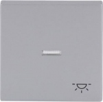With >Light< icon. As cover for flush-mounted 1gang 1way, 1gang 2way switch, intermediate switch, push-button and control switch 1gang 2way. 2CKA001751A2951 | 4011395074756