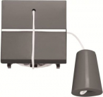 Color: Anthracite.   Rated voltage: 110 - 250 Vac   Rated current: 16 A   Screwless terminals   Cord length: 2 meters   Size: 2 modules. 2CLA224800N1801 | 8427238240343