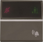 DND/MUR corridor Without imprint Push button, DND/MUR corridor unit 1P 1NO 0NC 1CO Anthracite - Zenit 2CLA228040N1801 | 8427238198545