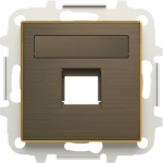 Color: Antique Gold.   Cover plate for data outlets code: 2017.2, 2017.3, 2018, 2018.5, 2018.6 & 2018.8   Included:   - Mounting grid without claws   - Shutters   - Labeling area 2CLA851810A1201 | 8427238166285