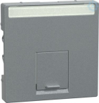 Schneider Electric Merten System M MEG4573-0460 in color aluminium is a central plate for Actassi connector. This central plate belongs to M-Arc, M-Elegance, M-Plan, M-Plan glass, M-Smart, M-Star, System M aesthetic group. The fixing mode of this dev ...
