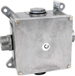 7121 C - Metal box with IP protection, configuration P21,metal colour, package - 1/12 pcs 7121 C_P21 | 8595057604162