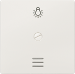 1-gang rocker with light symbol, with window, 55x55mm, titanium white, with screw terminal, DELTA i-system 5TG6266 | 4001869271668