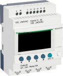 modular smart relay, Zelio Logic SR2 SR3, 10 IO, 100 to 240V AC, clock, display SR3B101FU | 3389110549911
