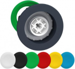Flush mounted push button head, Harmony XB5, plastic, with set of 6 colours caps, 30mm, spring retur ZB5FA9 | 3606481339171