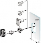 Square lock insert 7mm, for PanelSeT CRN or Thalassa PLM enclosures. NSYTC7CRN | 3606480184604