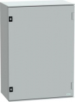 Wall mounted polyester enclosure, Thalassa PLM, plain door, with metallic plate, 747x536x300mm, IP66 NSYPLM75PG | 3606480776717