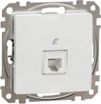 1xRJ11 socket, White, Sedna SDD111491 | 3606481466198
