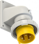 CEE-flanged plug angled 5x16A (3P+N+PE) 4h IP67 yellow 777152-4 | 9003399314308