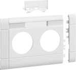 Frontplate 2-gang socket outlet for BRH 100 with LF stackable hfr traffic white GB100219016 | 4012740993135