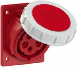 CEE-flanged socket 5x16A 3P+N+PE) 6h IP67 red 80x97 4152-6f78 | 9003399212536