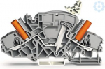 2-kontaktu spaile, 2007-8811, 6 (10) mm2, pelēka, ar testa un mērījuma rozetem/voltāža 2007-8811 | 4055143074797