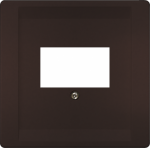 Cover for TAE Multimedia outlet, DELTA style, Brown 5TG1342-0CH | 4001869554471
