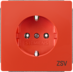 DELTA style, orange SCHUKO socket outlet 10/16 A, 250V with labeling field with increased touch protection cover plate 68 x 68 mm DELTA switches and socket outlets � design and quality to perfection from Siemens. Due to its eternally stylish shapes a ...