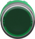 Green flush pushbutton head &Oslash;22 spring return unmarked. range of product: Harmony XB5 - device short name: ZB5 - product compatibility: integral LED - mounting diameter: 22 mm - operator additional information: for insertion of legend. ZB5AA38 | 3389 ...