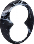 Renova - frame - double socket outlet - black marble WDE011467 | 3606480661495