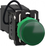 Pilot light, Harmony XB5, green, plastic, 22mm, universal LED, plain lens, 400V XB5AV5B3 | 3389119039642