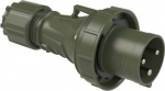 CEE Industrial plug 3x63A (2P+PE) 6h IP67 POWER TWIST green 033-6.U | 9003399501623