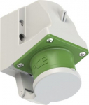 CEE-wall mounted plug 5x16A (3P+N+PE) 10h IP44 green with lid 515-10D | 9003399100536