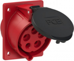 CEE-receptacle flange 80x97 angled 5x30A (3P+N+PE) 7h IP44 4259-7 | 9003399438448