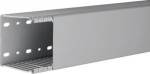 Slotted panel trunking made of PVC BA6 80x80mm stone grey BA68008007030B | 4012740103305