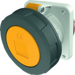 63A3P 4H110V panel mounted receptacle TA IP 67  with frame terminal and X-CONTACT 1263A | 4015394008989