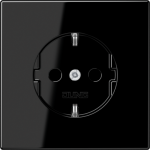 Socket outlet 16A/250V, grounded, screwless, black, LS LS1520SW | 4011377062962