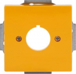 As cover for pilot devices with a diameter of 22.5 mm.   Such as ABB Compact range emergency stop push buttons, push buttons, signal lights, selector switches. 2CKA001724A4382 | 4011395227459