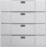 WaveLine Wall sensor 4-gang Wireless aluminium silver - Platform 63 2CKA006730A0053 | 4011395149959